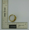 Vintage 14K Yellow Gold Art Nouveau Style Ring Chinese Origin Size 7 Circa 1960
