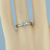 14K White Gold 1/2ct tw Diamond Engagement Ring Size 7.5 Circa 1980