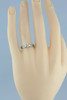 14K White Gold 1/2ct tw Diamond Engagement Ring Size 7.5 Circa 1980