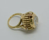 Vintage Ladies Watch Ring Circa 1950 18K Yellow Gold ELOGA