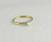 Vintage 14K Yellow Gold .42ct est. Diamond Solitaire Ring Size 7 Circa 1960