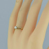 Vintage 14K Yellow Gold .42ct est. Diamond Solitaire Ring Size 7 Circa 1960