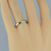 14K White Gold Wedding Band 1/8" Wide Domed Top Size 10