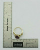 14K Yellow Gold Synthetic Alexandrite and Diamond Ring Size 7 Circa 1970