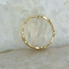 Vintage 14K Yellow Gold Floral Carved Band Size 9 Circa 1960