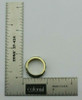 14K Yellow Gold Green Enamel Heart Ring Size 6.75 Circa 1990