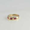 14K Yellow Gold 1+ ct Oval Ruby Ring Size 6.5 Circa 1990