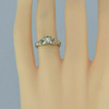 Vintage 14K High Quality White Gold Diamond Engagement Ring Size 5 Circa 1940