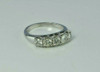 14K White Gold 1 ct Five Stone Diamond Anniversary Band Size 6.5 Circa 1990