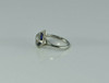 Antique 14K WG 1 ct tw Art Deco Diamond and Sapphire Ring Size 6 Circa 1925