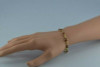 14K Yellow Gold Ladybug Enameled Bracelet Italian Made 6.5 Inches Circa 1980