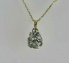 14K Yellow and White Gold Diamond Necklace Circa 1950 Italy