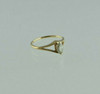 Vintage 14K YG 1/2ct+ Solitaire Diamond Marquise Ring Size 7 Circa 1960