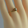 Vintage 14K YG 1/2ct+ Solitaire Diamond Marquise Ring Size 7 Circa 1960