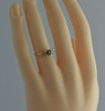 Vintage 14K YG Diamond Solitaire with Illusion Head Circa 1950 Size 4.5