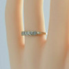 14K White Gold 1/3ct tw 7 Diamond Band Size 6 Circa 1980