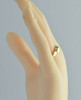 14K Dark Yellow Gold Bead Decorated Band Size 7