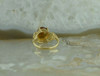 10K Yellow Gold Oval Citrine Ring Bypass Design Size 6