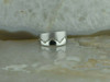 14K WG Diamond Set Band 4 Diamonds Set in Zig Zag Design Size 7 Circa 1990