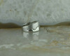 14K WG Diamond Set Band 4 Diamonds Set in Zig Zag Design Size 7 Circa 1990