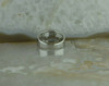 14K WG Diamond Set Band 4 Diamonds Set in Zig Zag Design Size 7 Circa 1990