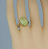 Vintage 10K Yellow Gold Prasiolite Oval Ring Size 8 Circa 1960