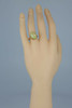 Vintage 10K Yellow Gold Prasiolite Oval Ring Size 8 Circa 1960