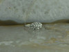 14K White Gold Diamond Set Pierced Ring Size 7