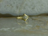 14K Yellow Gold 1/4ct Diamond Cluster Ring Size 9