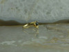 Vintage 14K Yellow Gold Sapphire and Diamond Ring Size 6 Circa 1960