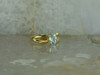 10K Yellow Gold Aquamarine Solitaire Ring Circa 1970 Size 8