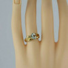 10K Yellow Gold Aquamarine Solitaire Ring Circa 1970 Size 8