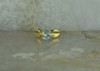 10K Yellow Gold Aquamarine Solitaire Ring Circa 1970 Size 8