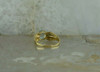 10K Yellow Gold Aquamarine Solitaire Ring Circa 1970 Size 8