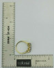 14K Yellow Gold Lite Tanzanite and Diamond Ring Size 6.75 Circa 1980