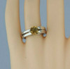 Sterling Silver Modernist Citrine Ring Size 8