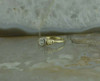 14K Yellow and White Gold European Art Deco Crystal Ring Size 6.25 Circa 1930