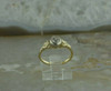 14K Yellow and White Gold European Art Deco Crystal Ring Size 6.25 Circa 1930