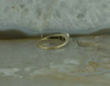 14K White and Yellow Gold European Crystal Deco Ring Size 7.25 Circa 1930