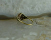 14K Yellow Gold Hardstone Filigree Cameo Ring Size 7.5