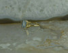 10K Yellow Gold Opal Triplet Ring Bypass Setting Size 5.5 Circa 1970