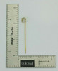Vintage 14K Yellow Gold White Pearl Horseshoe Stick Pin Circa 1950