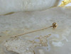 Vintage 10K Yellow Gold Pearl Love Knot Stick Pin Circa 1950