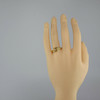 14K Yellow Gold Art Nouveau Style Diamond Solitaire Size 10 Circa 1970