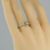 14K White Gold Diamond Engagement Ring 0.70 Ct Center Stone Size 7 Circa 1990