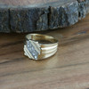 Men's Vintage 10K Yellow Gold Diamond Ring, 1/3 ct tw Ring Size 10, Circa 1950