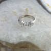 14K White Gold 2 Piece Diamond Engagement Ring Size 5.75 Circa 1980