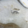 14K White Gold 2 Piece Diamond Engagement Ring Size 5.75 Circa 1980