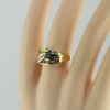 14K WG Multicolor Stone Ring Peridot Tanzanite Pink Tourmaline Diamonds Size 8.5