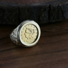 1852 $2 1/2 Gold Coin set in Men's 14K YG Ring, Size 9.5